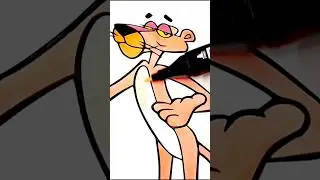 Pink Panther Coloring 🎨 | Relaxing ASMR Art