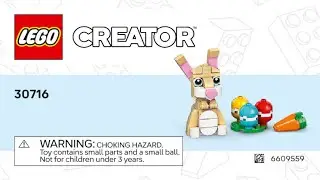 LEGO 30716 Instructions | Creator | Cute Easter Bunny | Seasonal | Easter | Polybags