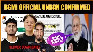 Finally Bgmi Officially Unban | Bgmi Server Down Date