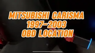 Mitsubishi Carisma 1997-2003 OBD location, diagnostic port located 