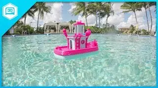 Floating Tub Boat - 3D Printing Time-lapse