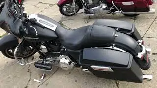 USED 2012 HARLEY STREET GLIDE FOR SALE IN MI BLACK DENIM PAINT FP7615