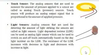 Different Types of Analog and Digital Sensors