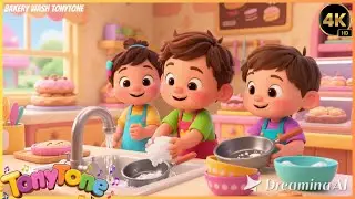 New Kids Enjoy make Bakery Wash Song For Kids | TonyTone KidsSongs