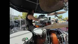 ILLUSIVE MIRRORS - Save the bullet  DRUMCAM (LIVE)