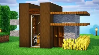 Minecraft Simple Modern Starter House Tutorial (#8)