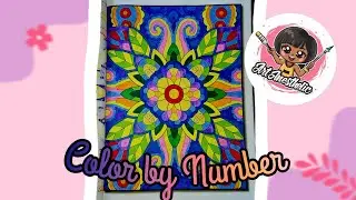 UNWIND & COLOR! ✨ Jade Summer Mandala | Vibrant Color by Number | Art Anesthetic