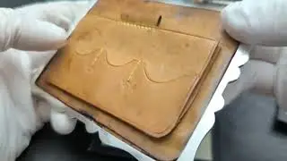 1889年 英国アンティーク 純銀製 両開き型カードケース 123g Deakin and Francis