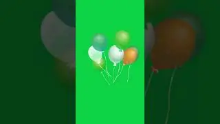 Balloons Flying Green Screen Animation
