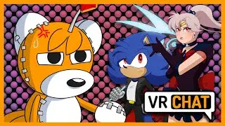 Tails Doll Meets Chilled the Hedgefox & Sailor Peace - VRChat (Tails Doll Perspective)