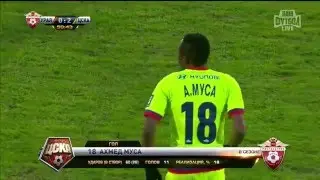 Гол Ахмеда Мусы. &laquo;Урал&raquo; &ndash; ЦСКА | РПЛ 2015/16