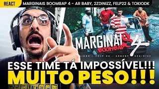 MARGINAIS BOOMBAP 4 - AR BABY, 2ZDINIZZ, FELP22 E TOKIODK [REAÇÃO]