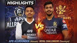 Real cricket 25 premier league (Season 5) .APB ALLROUNDER VS ROYAL CHALLENGERS 💯💫