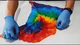 HOW TO TIE DYE | CENTER SPIRAL | OVER SATURATED PASTEL COLOR | TRIPPY DYE PRODUCTS | DIY