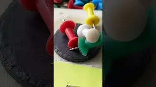 ✨FUN DROPPING📌PUSH PINS📌to a MAGNET✨