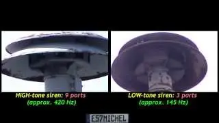 WW2 AIR RAID&FIRE SIREN in ACTION - special WW2 siren double
