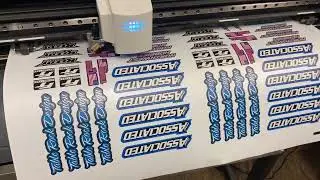 Letting the Roland GS24 vinyl cutter eat!