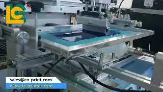 Servo bottle screen printer with LED UV dryer LC-PA-400ES+UV