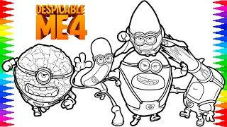 Despicable Me 4 Mega Minions Coloring Page