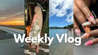 Prepping for Vacation✈️ | Nails, Shopping, Car Chats and Chaos lol | Weekly Vlog ♡