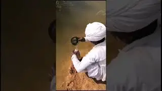 Water- old man taking the needful #desertlifestyle #waterforall #youtubeshorts #source #villagelife