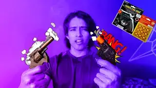Revolver Metálico vs Revolver Plástico II Cual suena mas Fuerte?