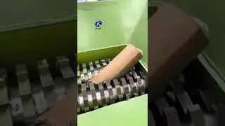 Recycling Waste Paper Tubes | Double Shaft Shredder Power #PaperTubeRecycling #DoubleShaftShredder