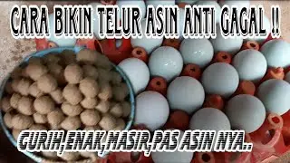 Proses Pembuatan Telur Asin Biar Masir,Enak,Gurih,PAS ASIN-NYA..