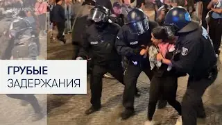 Полиция грубо задержала пропалестинских демонстрантов в Берлине
