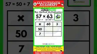 💥 Box Method Multiplication ❌ | Math Tricks & Shortcuts 🤯 | @MathTonics | #reels #shorts #maths