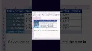 Excel’s AutoSum tool:  Effective and smart use