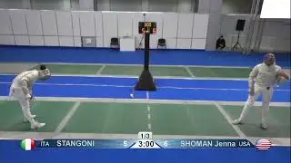 2023 Day02 T08 03 F S Individual Cadet Plovdiv BUL CHM GREEN SHOMAN USA vs STANGONI ITA