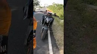 Mileage test of ￼KTM Duke 390 Gen 3 #shortsfeed #shortvideo #shortsviral #youtubeshorts #shorts