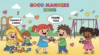 😊 Good Manners Song 🎵 | Fun Learning Song for Kids | Happy Tale & Tune