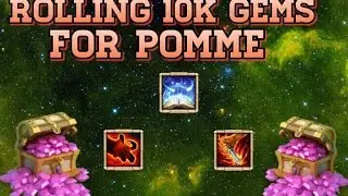 Castle Clash Rolling 11k Gems for Pomme In German Server!