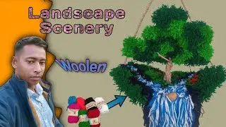 Easy Landscape Scenery using woollen & jute //Diy home decor woolen craft/DIY  Tree Of Life Dream