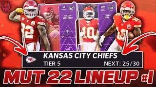 MADDEN 22 MUT LINEUP UPDATE #1 + NEXT GEN GAMEPLAY 91 SPEED TYREEK HILL 25 CHIEFS THEME TEAM.