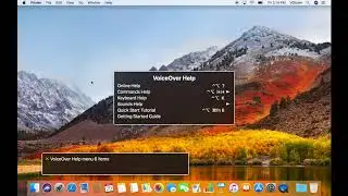 Using VoiceOver's Built-In Help on a Mac