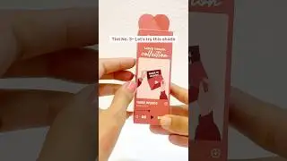 Part -3 Three Words Tint ReviewMars Lip Tint Swatch  Waterproof Test #shorts #beautyshorts