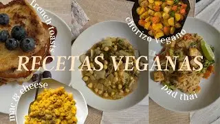 qué como en una semana siendo vegana | French toast, chorizo vegano, mac & cheese y más 🌱
