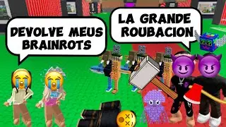 Os meninos malvados que batiam nas crianças e roubavam os BRAINROTS SECRETOS - História Roblox