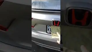 rear jdm red and black honda accord 2021 emblem