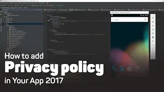 How to add Privacy policy in Your App 2017