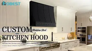 Explore the timeless elegance of Fobest Custom Range Hood in Black Finish#rangehood #kitchenhood
