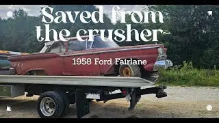 1958...1959...Fairlane - Saved from the Crusher!  $1000 for sale!