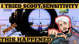 I TRIED SCOUTSENSITIVITY & THIS HAPPENED | POCO F1 | PUBG MOBILE MONTAGE
