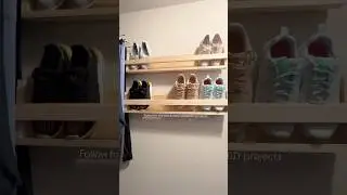 Shoe storage with a simple DIY