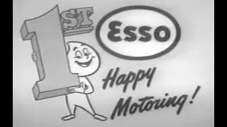 Vintage Esso Happy Motoring with Happy the Oil Drop TV Commercial