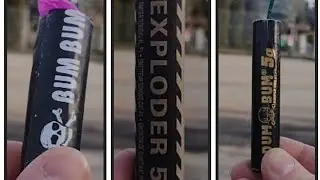 Test-Porównanie, Luźne strzelanie: Exploder 5 (Tp5), Bum Bum (TP1)nwp, Dum Bum 5g Gold (P6AE)