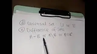 MA110 SET THEORY LESSON 1 